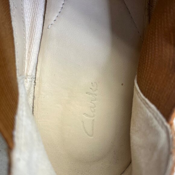 Clark’s Women’s Tan Suede Edenvale Page Slip-On Ankle Boots Size 9M - Picture 7 of 9